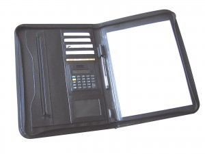 Carpeta Ejecutiva simil cuero con calculadora