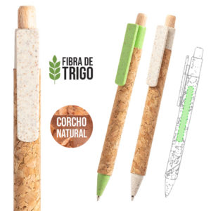 Boligrafo » Clover » corcho natural