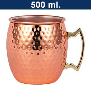 Tazón encobrizado martillado 500 ml.