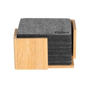 Posavasos Fieltro Rpet Soporte Bamboo