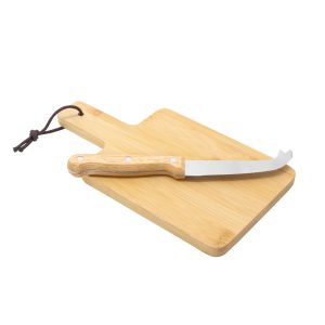 Tabla de Corte para Quesos y Cuchillo